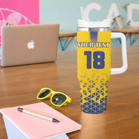 Custom Sweden Football Tumbler With Handle Sveriges herrlandslag i fotboll