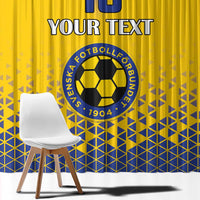 Custom Sweden Football Window Curtain Sveriges herrlandslag i fotboll