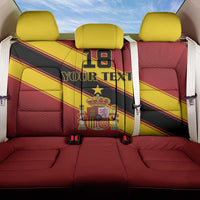 Custom Spain Football Back Car Seat Cover Come On La Roja Sporty Style