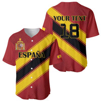 Custom Spain Football Baseball Jersey Come On La Roja Sporty Style