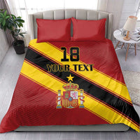 Custom Spain Football Bedding Set Come On La Roja Sporty Style