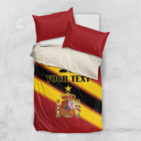 Custom Spain Football Bedding Set Come On La Roja Sporty Style