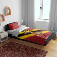 Custom Spain Football Bedding Set Come On La Roja Sporty Style