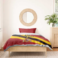 Custom Spain Football Bedding Set Come On La Roja Sporty Style