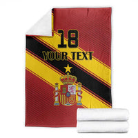 Custom Spain Football Blanket Come On La Roja Sporty Style
