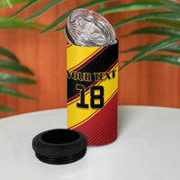 Custom Spain Football 4 in 1 Can Cooler Tumbler Come On La Roja Sporty Style