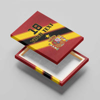 Custom Spain Football Canvas Wall Art Come On La Roja Sporty Style
