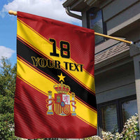 Custom Spain Football Garden Flag Come On La Roja Sporty Style