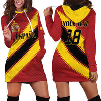 Custom Spain Football Hoodie Dress Come On La Roja Sporty Style