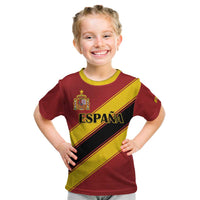 Custom Spain Football Kid T Shirt Come On La Roja Sporty Style