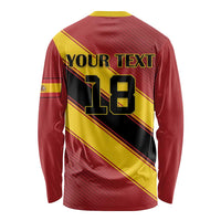 Custom Spain Football Long Sleeve Shirt Come On La Roja Sporty Style