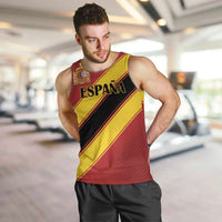 Custom Spain Football Men Tank Top Come On La Roja Sporty Style