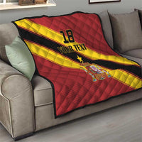 Custom Spain Football Quilt Come On La Roja Sporty Style