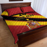 Custom Spain Football Quilt Bed Set Come On La Roja Sporty Style