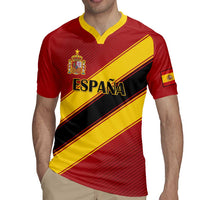 Custom Spain Football Rugby Jersey Come On La Roja Sporty Style