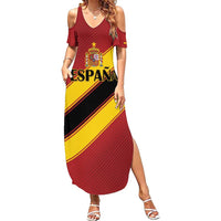 Custom Spain Football Summer Maxi Dress Come On La Roja Sporty Style