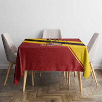 Custom Spain Football Tablecloth Come On La Roja Sporty Style