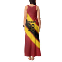 Custom Spain Football Tank Maxi Dress Come On La Roja Sporty Style