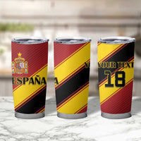 Custom Spain Football Tumbler Cup Come On La Roja Sporty Style