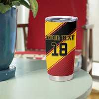 Custom Spain Football Tumbler Cup Come On La Roja Sporty Style