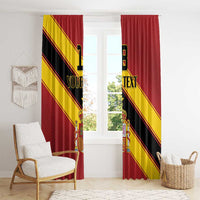 Custom Spain Football Window Curtain Come On La Roja Sporty Style