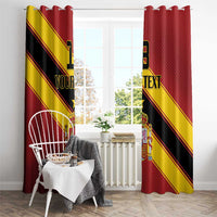 Custom Spain Football Window Curtain Come On La Roja Sporty Style