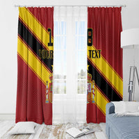Custom Spain Football Window Curtain Come On La Roja Sporty Style