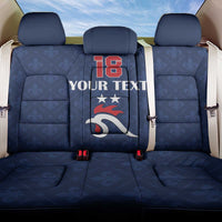 Custom France Football Back Car Seat Cover Les Bleus French Heraldry Pattern