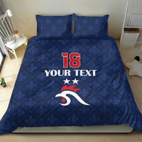Custom France Football Bedding Set Les Bleus French Heraldry Pattern
