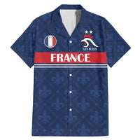 Custom France Football Family Matching Mermaid Dress and Hawaiian Shirt Les Bleus French Heraldry Pattern