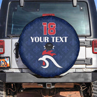 Custom France Football Spare Tire Cover Les Bleus French Heraldry Pattern