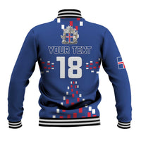 Custom Iceland Football Baseball Jacket Go Champion