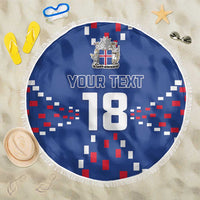 Custom Iceland Football Beach Blanket Go Champion