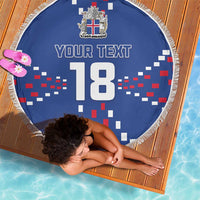 Custom Iceland Football Beach Blanket Go Champion