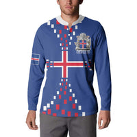 Custom Iceland Football Button Sweatshirt Go Champion