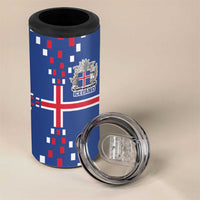 Custom Iceland Football 4 in 1 Can Cooler Tumbler Go Champion