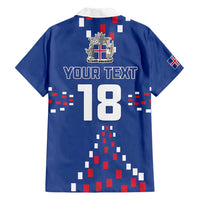 Custom Iceland Football Family Matching Short Sleeve Bodycon Dress and Hawaiian Shirt Go Champion
