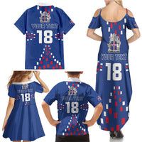 Custom Iceland Football Family Matching Summer Maxi Dress and Hawaiian Shirt Go Champion