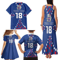 Custom Iceland Football Family Matching Tank Maxi Dress and Hawaiian Shirt Go Champion