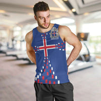 Custom Iceland Football Men Tank Top Go Champion