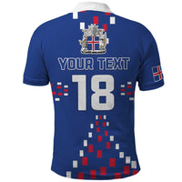 Custom Iceland Football Polo Shirt Go Champion