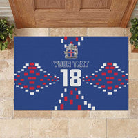Custom Iceland Football Rubber Doormat Go Champion