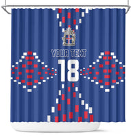 Custom Iceland Football Shower Curtain Go Champion