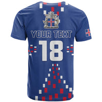 Custom Iceland Football T Shirt Go Champion