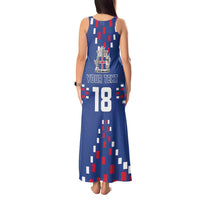 Custom Iceland Football Tank Maxi Dress Go Champion