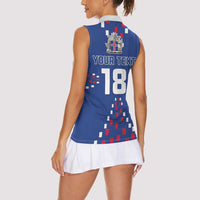 Custom Iceland Football Women Sleeveless Polo Shirt Go Champion