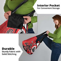 Personalized Canada Haida Eagle Grocery Bag Red Style