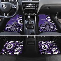 Personalized Canada Haida Eagle Car Mats Purple Style - Wonder Print Shop