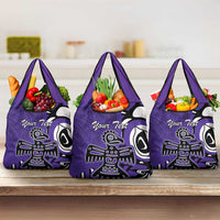 Personalized Canada Haida Eagle Grocery Bag Purple Style