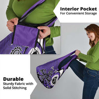 Personalized Canada Haida Eagle Grocery Bag Purple Style